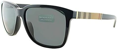 burberry b4181|BURBERRY BE4181 3001/87 Black BE4181 Square Sunglasses .